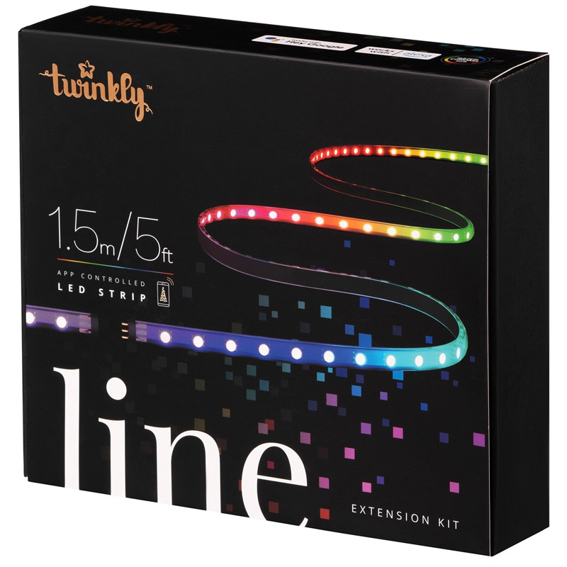 Гирлянда Twinkly Line удлинитель Smart LED подсветка 100 RGB, BT+WiFi, Gen II,  1,5 метра (TWL100ADP-B)