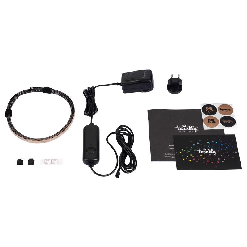 Гирлянда Twinkly Line Smart LED подсветка 100 RGB, BT+WiFi, Gen II,  1,5 метра (TWL100STW-BEU)