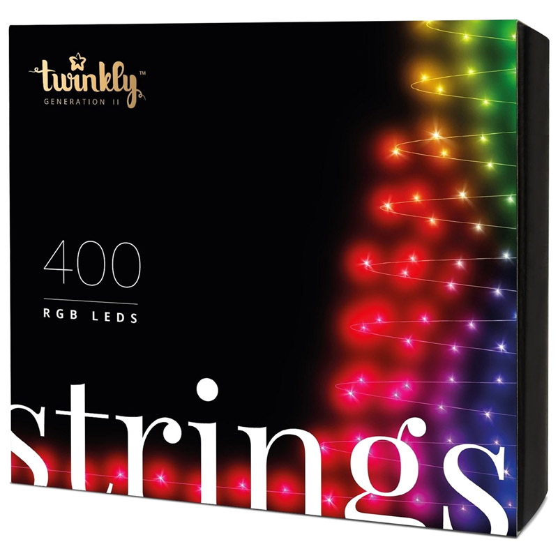 Гирлянда Twinkly Strings RGB 400, светодиодная Smart LED, BT+WiFi, Gen II, 32 метра (TWS400STP-BEU)
