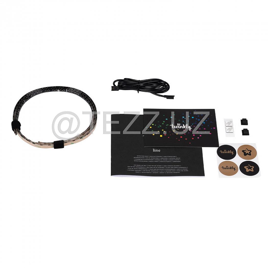 Гирлянда Twinkly Line удлинитель Smart LED подсветка 100 RGB, BT+WiFi, Gen II,  1,5 метра (TWL100ADP-B)