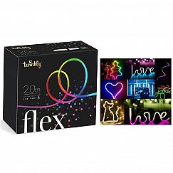 Гирлянда  Twinkly Flex RGB 200, светодиодная Smart LED, гибкий контур, BT+WiFi, 2 метра (TWFL200STW-WEU)